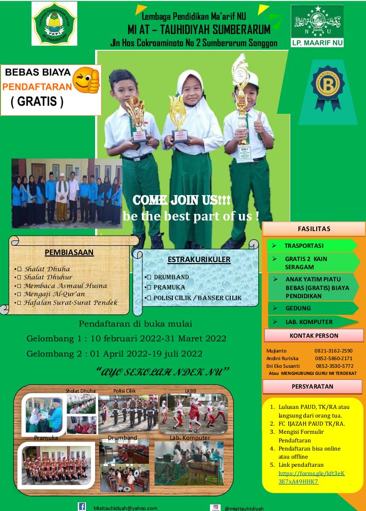 PPDB MI At-Tauhidiyah