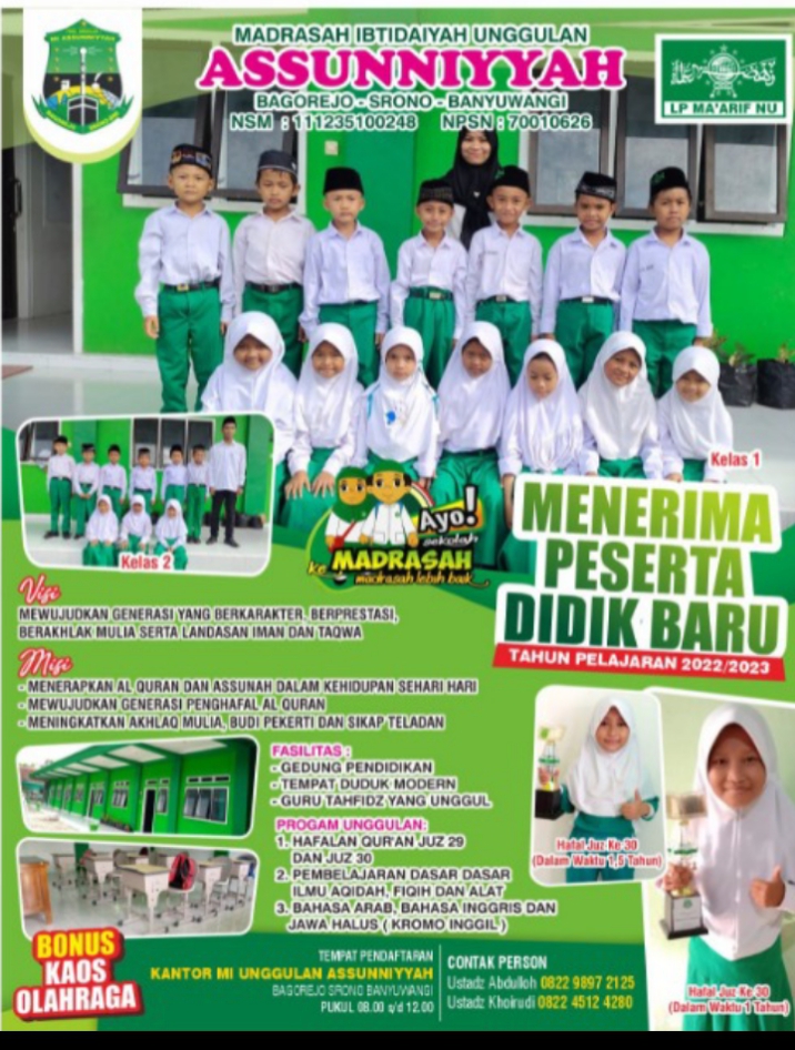 PPDB MI Unggulan Assunniyyah