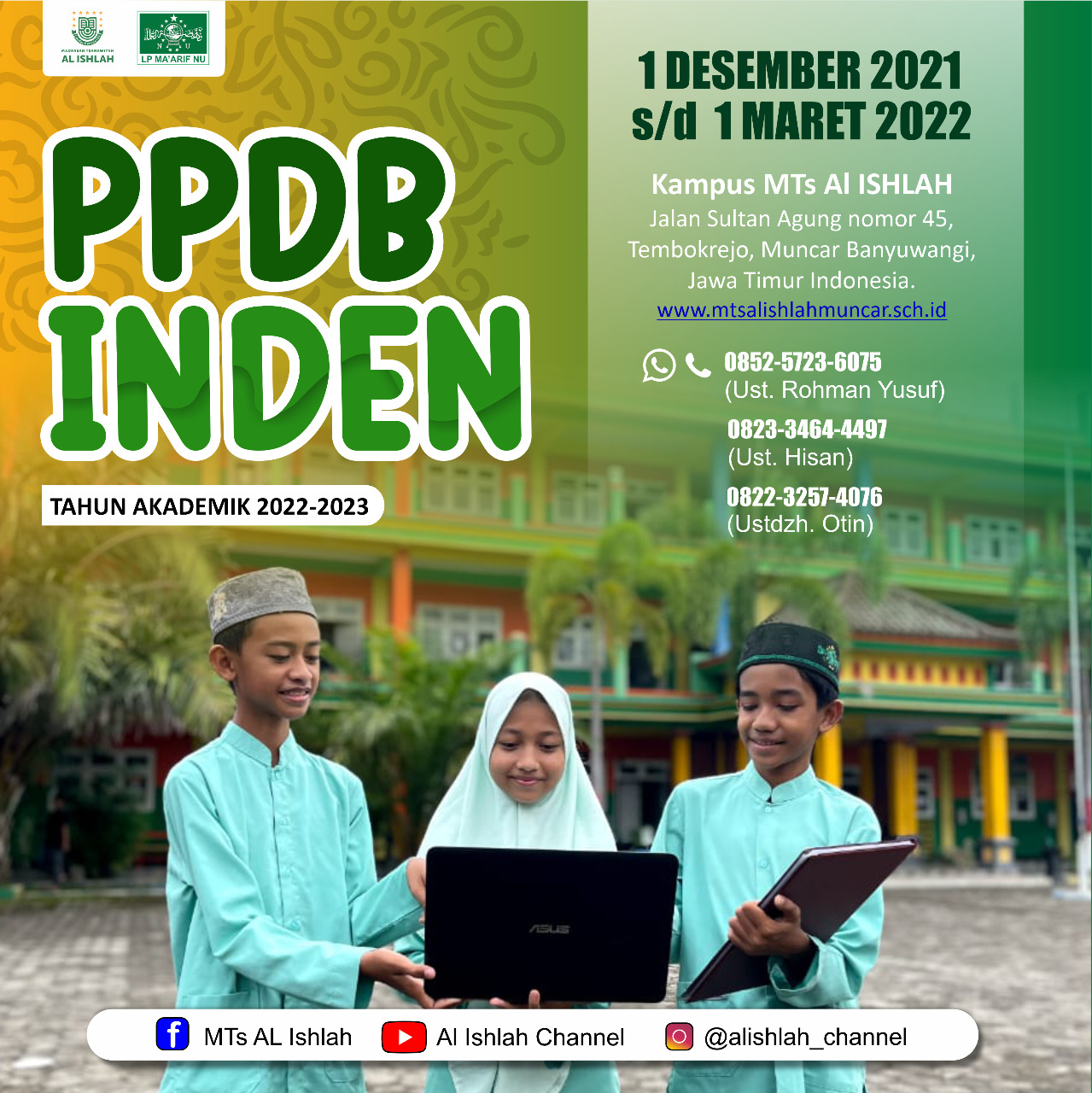 PPDB MTS Al-Ishlah Muncar